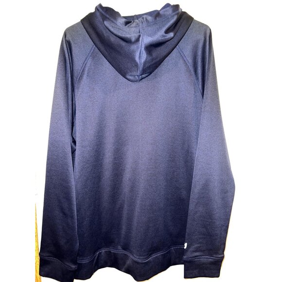 Eddie Bauer Motion Mens XL Full-Zip Hoodie Jacket - Navy Performance Fabric - Picture 2 of 3